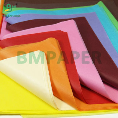 17 gram kleurrijk weefselverpakkingspapier voor fruit Verpakking 50 x 70 cm Lichtgewicht
