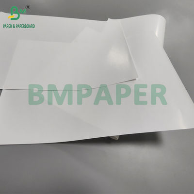 80 gm eenzijdig gecoat glanzend wit kunstpapier voor plakpapier 65 x 95 cm