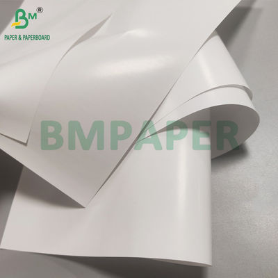 80 gm eenzijdig gecoat glanzend wit kunstpapier voor plakpapier 65 x 95 cm