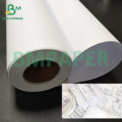80GSM Onbekleed wit CAD Bond plotter papier voor bouwkunst