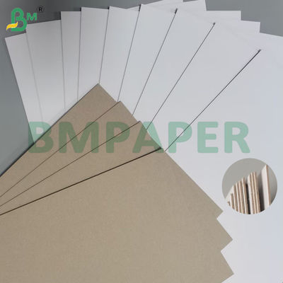 2 mm duplex karton papier bedekt wit karton met grijze achterplaten