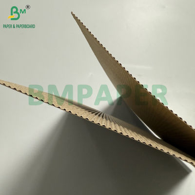 90 gm + 90 gm 2 Ply Bruin gegolfd papierrolletjes 100 cm x 50 m Meerdere doeleinden enkelzijdig rolletje