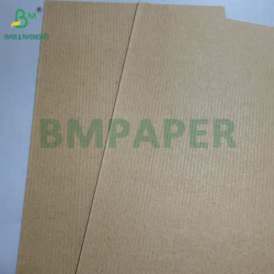 90 gm + 90 gm 2 Ply Bruin gegolfd papierrolletjes 100 cm x 50 m Meerdere doeleinden enkelzijdig rolletje