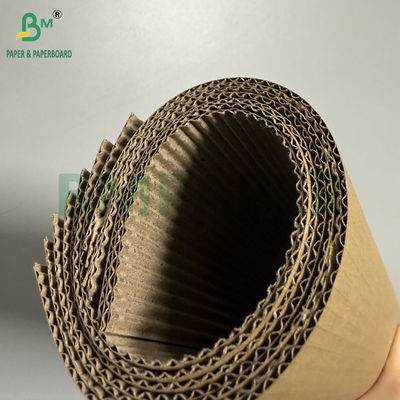 90 gm + 90 gm 2 Ply Bruin gegolfd papierrolletjes 100 cm x 50 m Meerdere doeleinden enkelzijdig rolletje