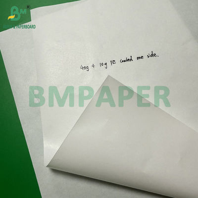 1 zijde PE bedekt papier Wit kraftpapier 40g + 10g Grootte 36 x 25 inch