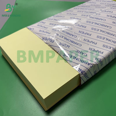 75 gr 78 gr koolstofvrij papier CF Geel CFB Blauwe letter Grootte 216x279mm Afbeelding Zwart