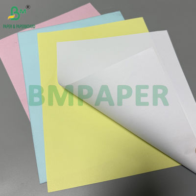 75 gr 78 gr koolstofvrij papier CF Geel CFB Blauwe letter Grootte 216x279mm Afbeelding Zwart
