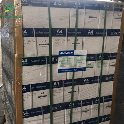 75 gr 78 gr koolstofvrij papier CF Geel CFB Blauwe letter Grootte 216x279mm Afbeelding Zwart
