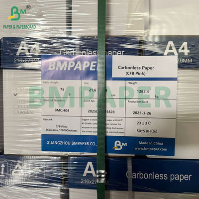 56g - 78g Digitale autocopie NCR Paper Letter Grootte 8/2 x 11inches Afbeelding Zwart