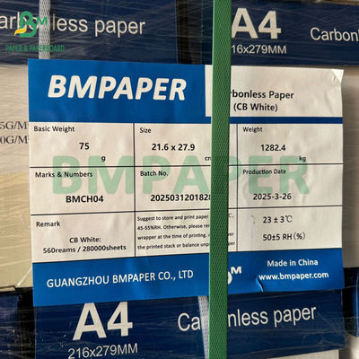56g - 78g Digitale autocopie NCR Paper Letter Grootte 8/2 x 11inches Afbeelding Zwart