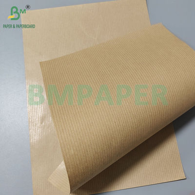 50 gm 60 gm Eenzijdig glanzend bruin gestreept kraftpapier voor voedselverpakking