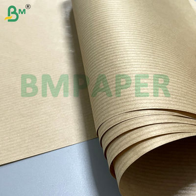 60 gram glad aan één zijde glanzend bruin gestreepte kraftpapier voor verpakking voedsel ambachten / doe-het-zelf