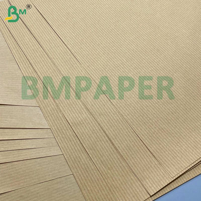 50gm 60gm 70gm Lichtgewicht Traanbestendig Bruin gestreept Kraftpapier Eenzijdig Glanzend Uitstekend Voor Bloemenverpakking Broodverpakking