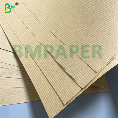 50gm 60gm 70gm Lichtgewicht Traanbestendig Bruin gestreept Kraftpapier Eenzijdig Glanzend Uitstekend Voor Bloemenverpakking Broodverpakking