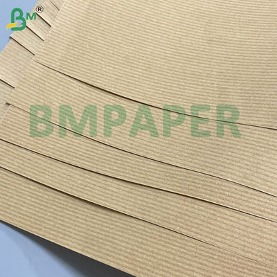 50gm 60gm 70gm Lichtgewicht Traanbestendig Bruin gestreept Kraftpapier Eenzijdig Glanzend Uitstekend Voor Bloemenverpakking Broodverpakking