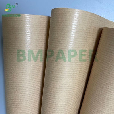 40GSM 50GSM 60GSM Striped Ribbed Brown Kraftpapier Rollen 750MM 1000MM