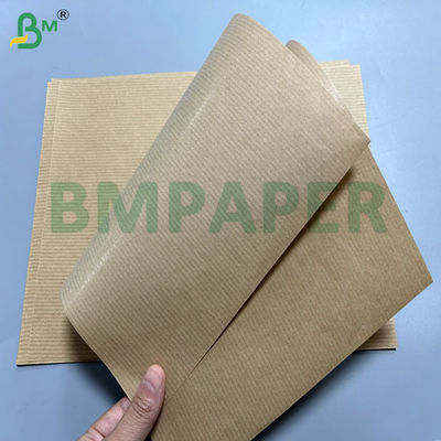 60 g 70 g gerecycled langvezel geribd kraftpapier rollen voor voedselzakken 70 cm 80 cm