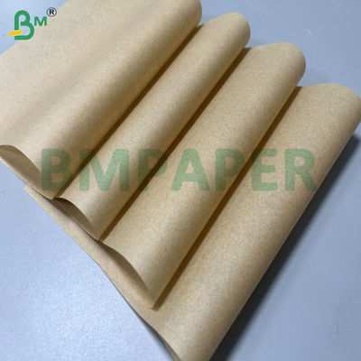 30 g/m² 35 g/m² Bruin Vetbestendig Sandwichpapier Voor Voedselverpakking 18x18"