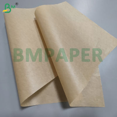 35 gsm 38 gsm Bruin Dubbelzijdig Silicone Oliepapier Voor Barbecue 24 x 36 inch