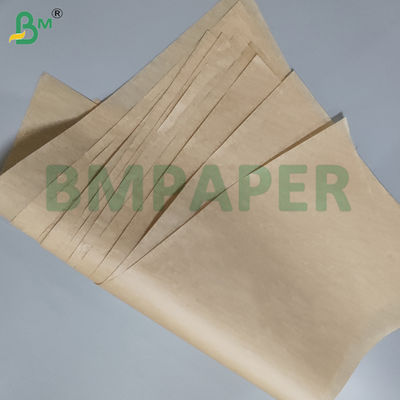 35 gsm 38 gsm Bruin Dubbelzijdig Silicone Oliepapier Voor Barbecue 24 x 36 inch