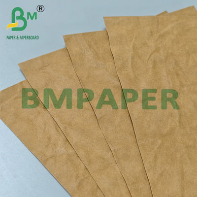 Natuurlijke textuur gerecycled gewassen kraftpapierrol voor cadeauverpakkingen