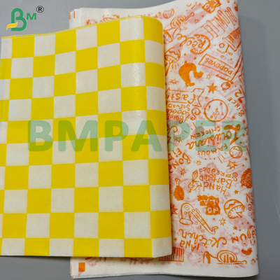 30Gsm vetbestendige waspapierrollen voor het inpakken van sandwiches
