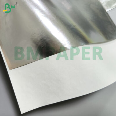 Bierfles etiket basispapier één zijde zilver en goud één zijde wit