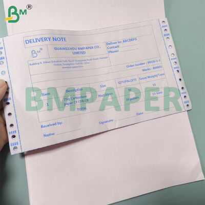 Normaal 20lb koolstofvrij papier 8,5" x 11" meerkleurig NCR papier