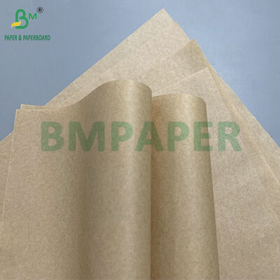 Niet-giftig vetbestendig 30 gm 35 gm Bruin vetbestendig papier broodje wrap voor hamburgers chips