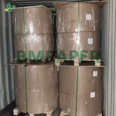 Geel sticker Silicone bedekte etiketten Glaspapier Jumbo rollen