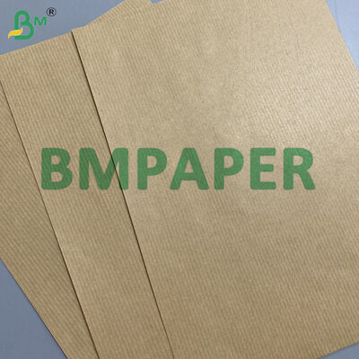 80gsm Brown Kraft Ribbed Paper Roll Package 55cm Width, Medium Quality