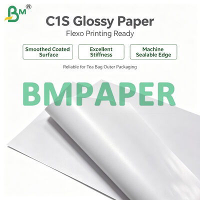 C1S 80gsm eenzijdig glanzend gecoat papier voor theezakjes buitenenveloppen