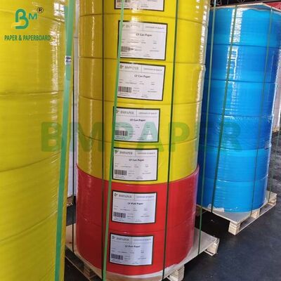 60gr CB White 53gr CFB Yellow 57gr CF Pink NCR Paper In Roll 9.5inch